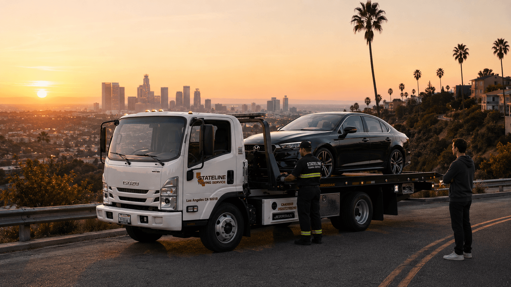Flatbed towing in Los Angeles